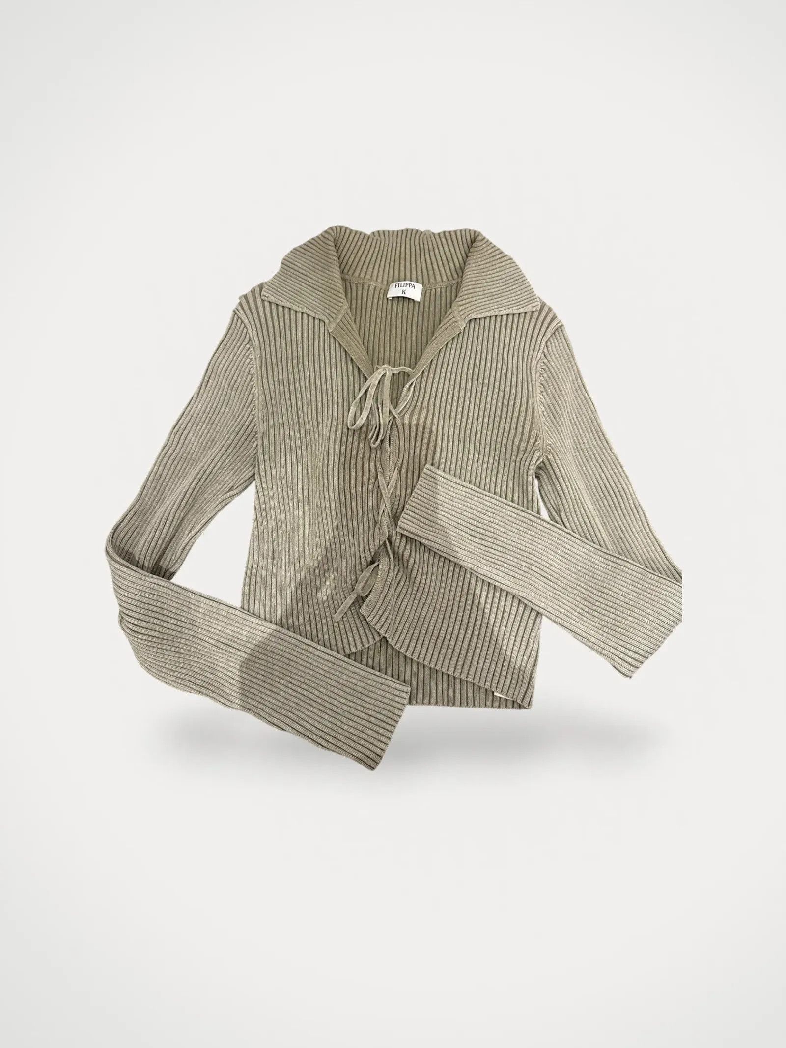 Filippa K Filippa K Laced Collar Cardigan Cardigan Size M / US 6-8 / IT 42-44 - 2 Thumbnail