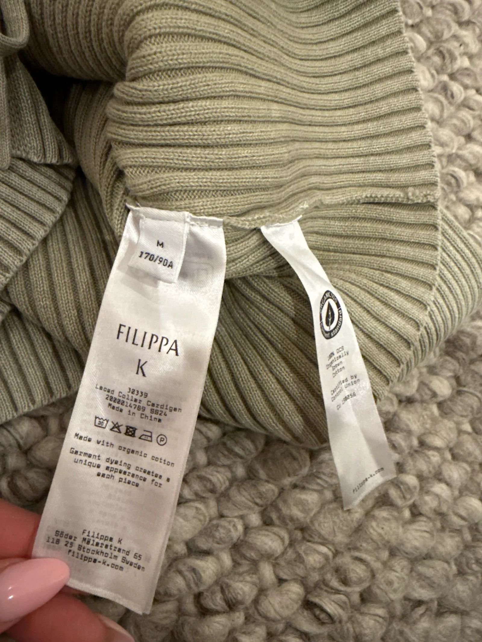Filippa K Filippa K Laced Collar Cardigan Cardigan Size M / US 6-8 / IT 42-44 - 4 Thumbnail