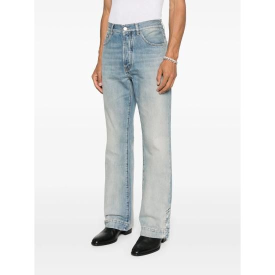 Amiri AMIRI Men Denim Pants AMDNGH1089 ANIND BLUE Size US 34 / EU 50 - 4 Thumbnail