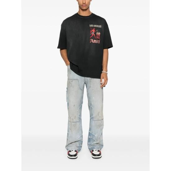 Amiri AMIRI Men T-Shirts AMJYTE1212 BLACK Size US XXL / EU 58 / 5 - 2 Thumbnail