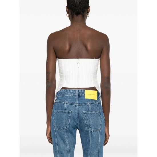 Cult Gaia CULT GAIA Women Blouses TP3050PL3026 JACE OFFWH WHITE Size M / US 6-8 / IT 42-44 - 2 Thumbnail