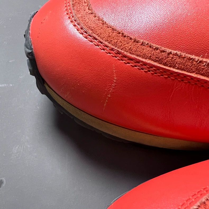 VALENTINO Red Studded Sneakers Size 43