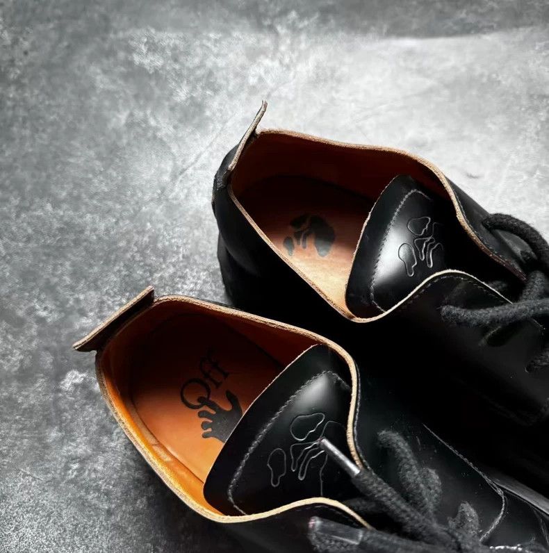 Off-White OFF-WHITE Black Round Toe Derby Shoes Size US 9 / EU 42 - 7 Thumbnail
