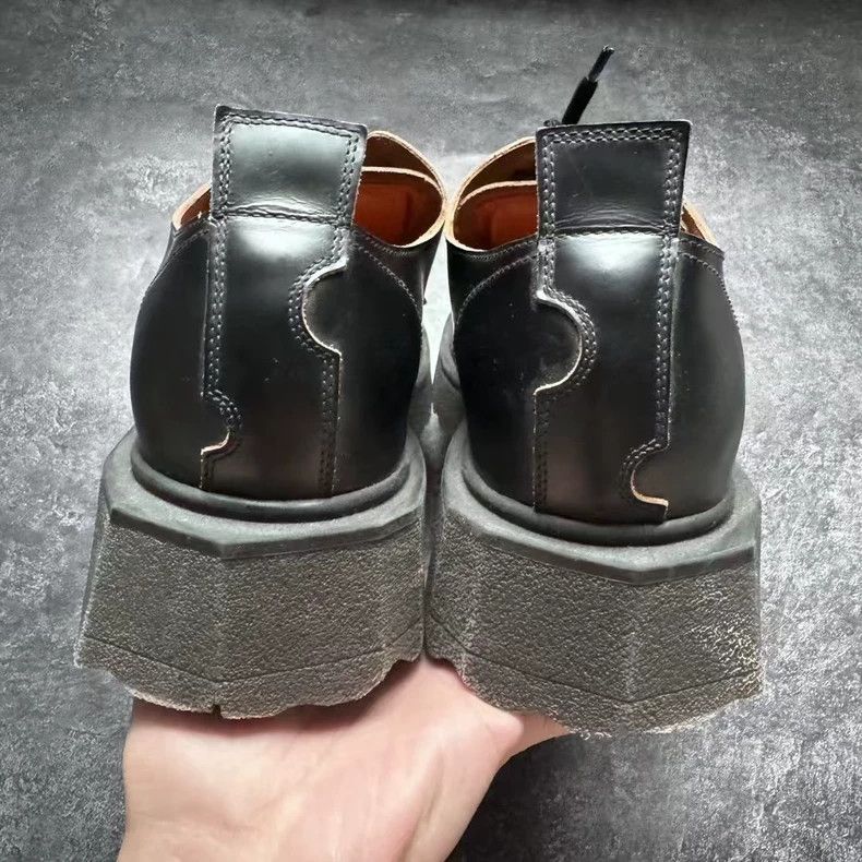 Off-White OFF-WHITE Black Round Toe Derby Shoes Size US 9 / EU 42 - 3 Thumbnail