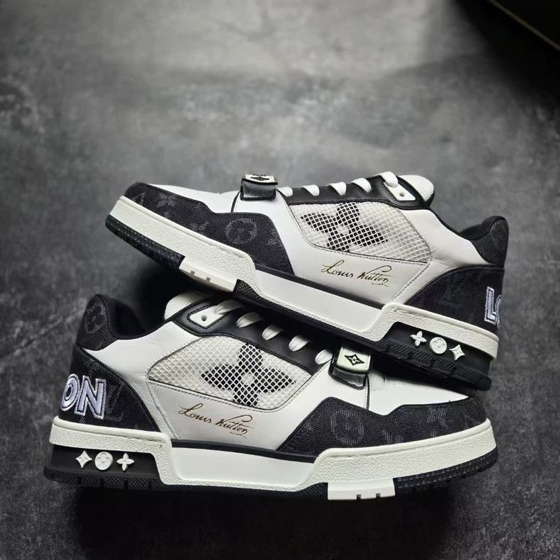 Louis Vuitton LOUIS VUITTON LV TRAINER Shoes with Velcro Size US 8.5 / EU 41-42 - 4 Thumbnail