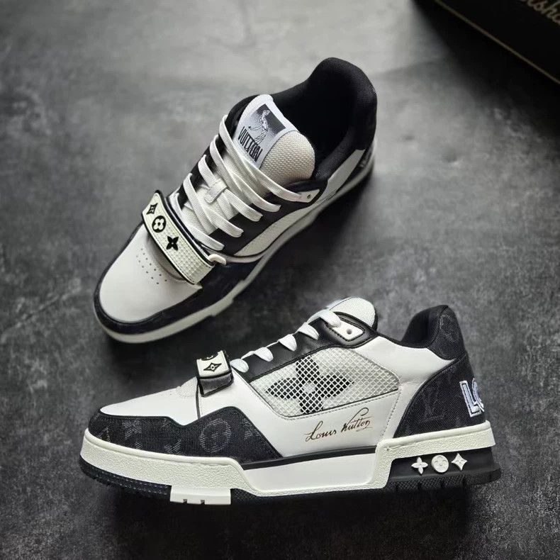 Louis Vuitton LOUIS VUITTON LV TRAINER Shoes with Velcro Size US 8.5 / EU 41-42 - 2 Thumbnail