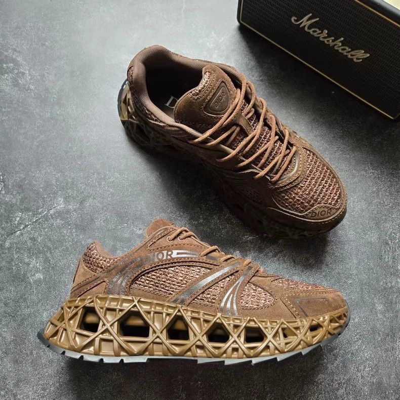 Dior Dior B35 NXXT Coffee Brown Sneakers Size US 10 / EU 43 - 3 Thumbnail