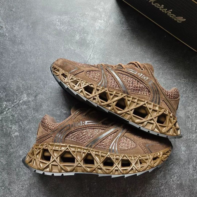 Dior Dior B35 NXXT Coffee Brown Sneakers Size US 10 / EU 43 - 4 Thumbnail