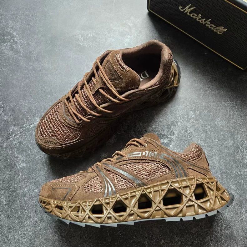Dior Dior B35 NXXT Coffee Brown Sneakers Size US 10 / EU 43 - 2 Thumbnail
