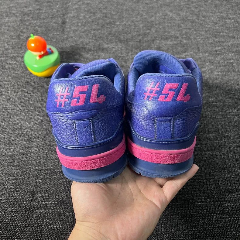 Louis Vuitton LV Trainer Purple Pink Colorful Sneakers Size 41 Size US 7 / EU 40 - 6 Thumbnail
