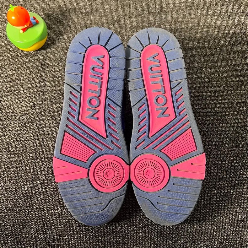 Louis Vuitton LV Trainer Purple Pink Colorful Sneakers Size 41 Size US 7 / EU 40 - 7 Thumbnail