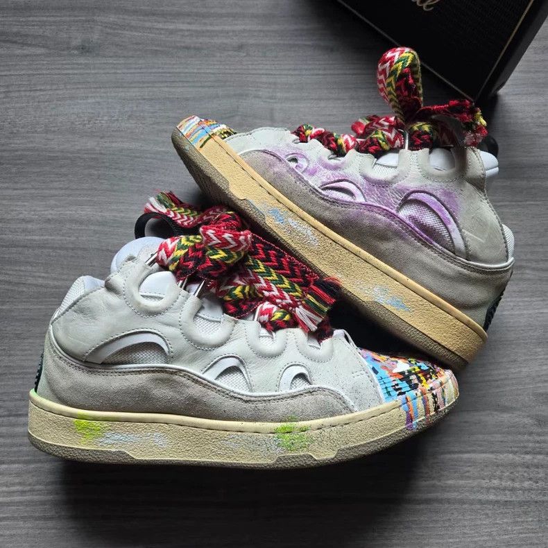 Lanvin Lanvin Gallery Dept Colorful Graffiti Sneakers Size US 9 / EU 42 - 4 Thumbnail