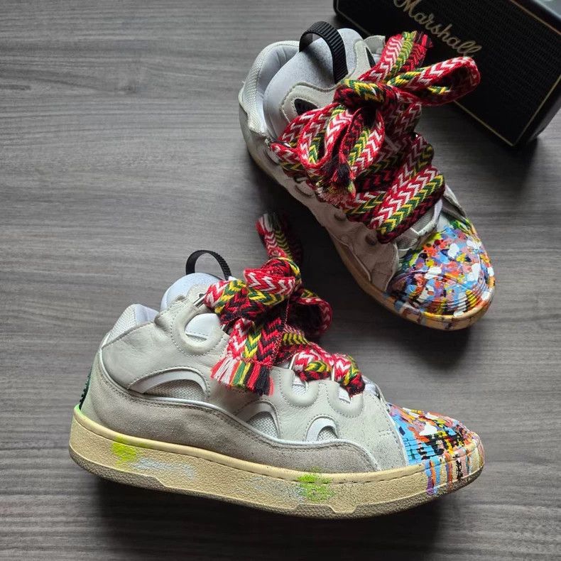 Lanvin Lanvin Gallery Dept Colorful Graffiti Sneakers Size US 9 / EU 42 - 3 Thumbnail