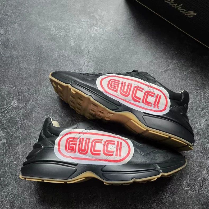 Gucci GUCCI Black and Red Dad Sneakers Size 10 Size US 10 / EU 43 - 4 Thumbnail