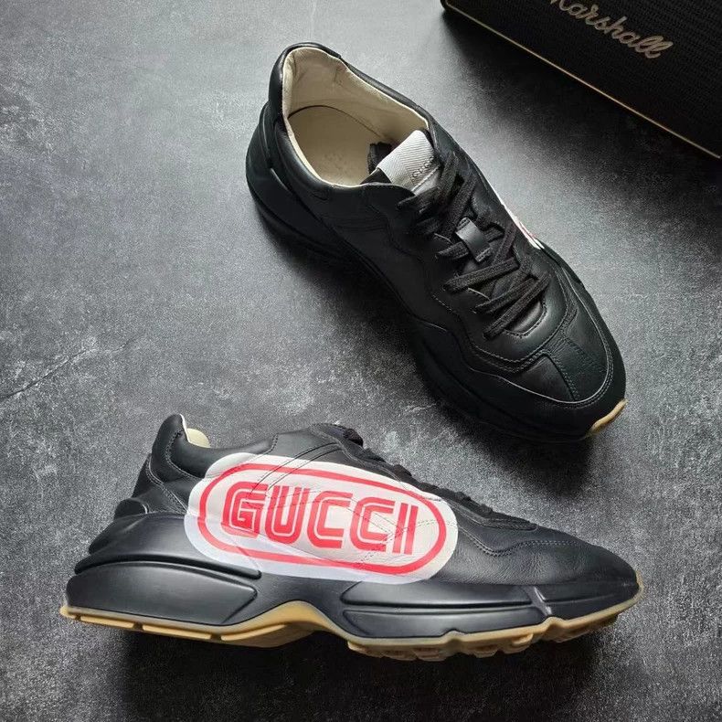 Gucci GUCCI Black and Red Dad Sneakers Size 10 Size US 10 / EU 43 - 3 Thumbnail