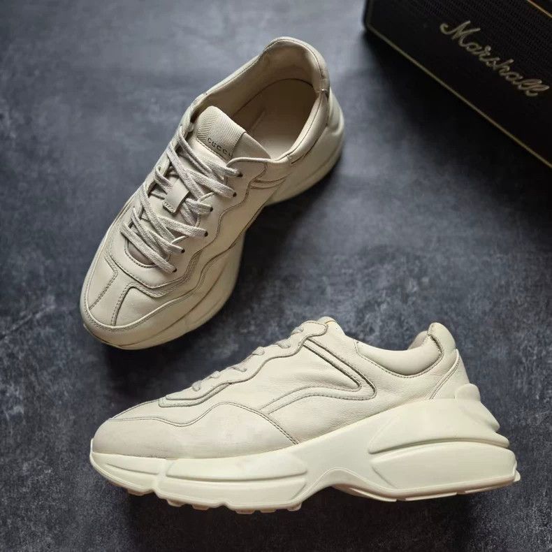Gucci GUCCI Rhyton Dad Sneakers in Ivory White Size US 6.5 / EU 39-40 - 2 Thumbnail