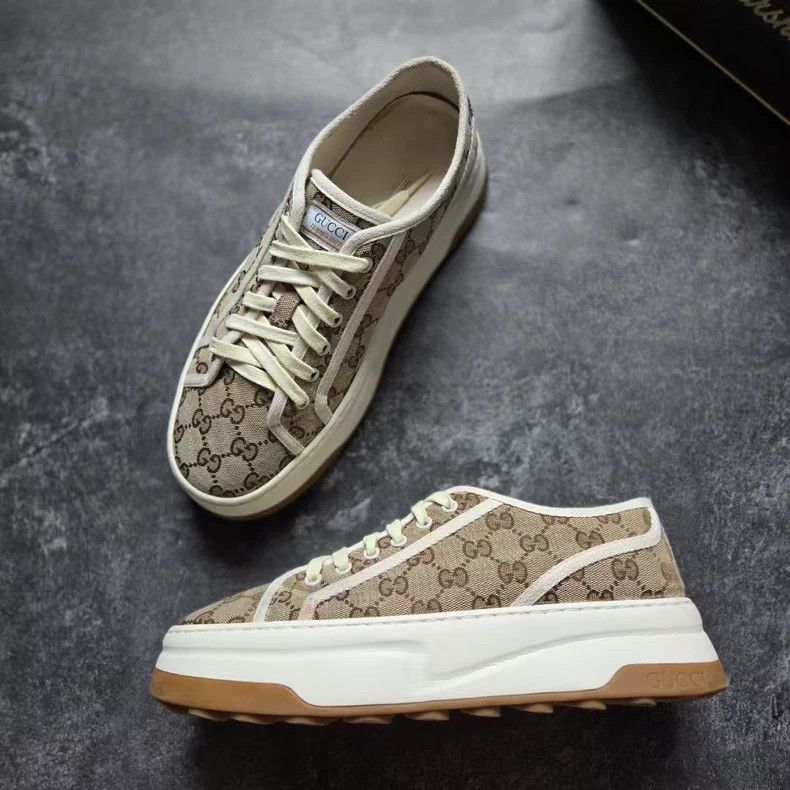 Gucci Gucci Interlocking Print Thick Sole Sneakers Size US 8.5 / EU 41-42 - 2 Thumbnail