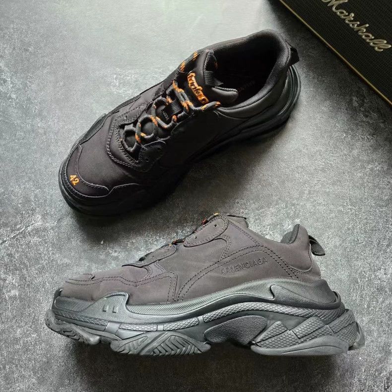 Balenciaga Balenciaga Triple S Black Orange Sneakers Size 42 Size US 10 / EU 43 - 2 Thumbnail