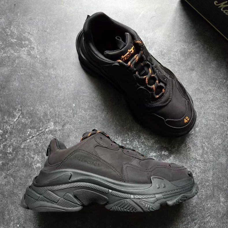 Balenciaga Balenciaga Triple S Black Orange Sneakers Size 42 Size US 10 / EU 43 - 3 Thumbnail