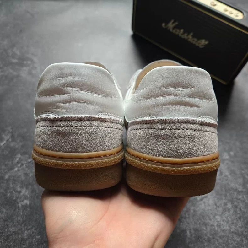 Acne Studios Acne Studios Gray White Leather Training Shoes Size US 10.5 / EU 43-44 - 6 Thumbnail