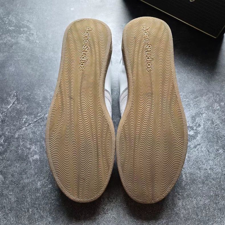 Acne Studios Acne Studios Gray White Leather Training Shoes Size US 10.5 / EU 43-44 - 7 Thumbnail