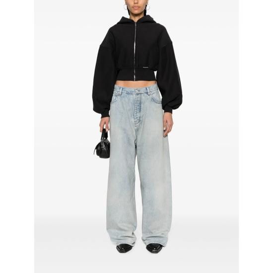 T by Alexander Wang T BY ALEXANDER WANG Women Hoodies 4CC1242077 020A BLACK Size L / US 10 / IT 46 - 3 Thumbnail