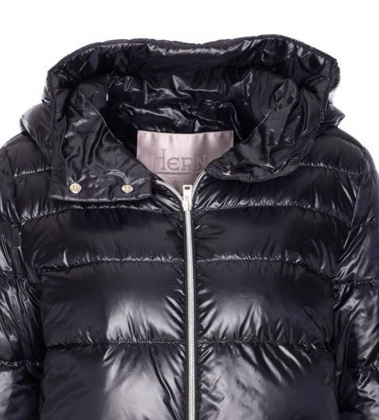 Herno HERNO Women Bubble Jackets PI00124DR 12017Z9300 Black Size M / US 6-8 / IT 42-44 - 4 Thumbnail