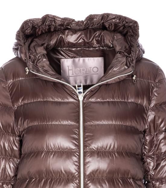Herno HERNO Women Jackets PI00133DR 12017Z8810 Brown Size S / US 4 / IT 40 - 4 Thumbnail