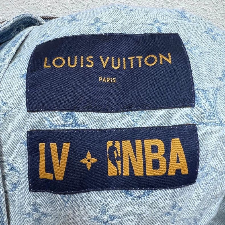 Louis Vuitton LV Louis Vuitton NBA Denim Hooded Jacket Size US L / EU 52-54 / 3 - 3 Thumbnail