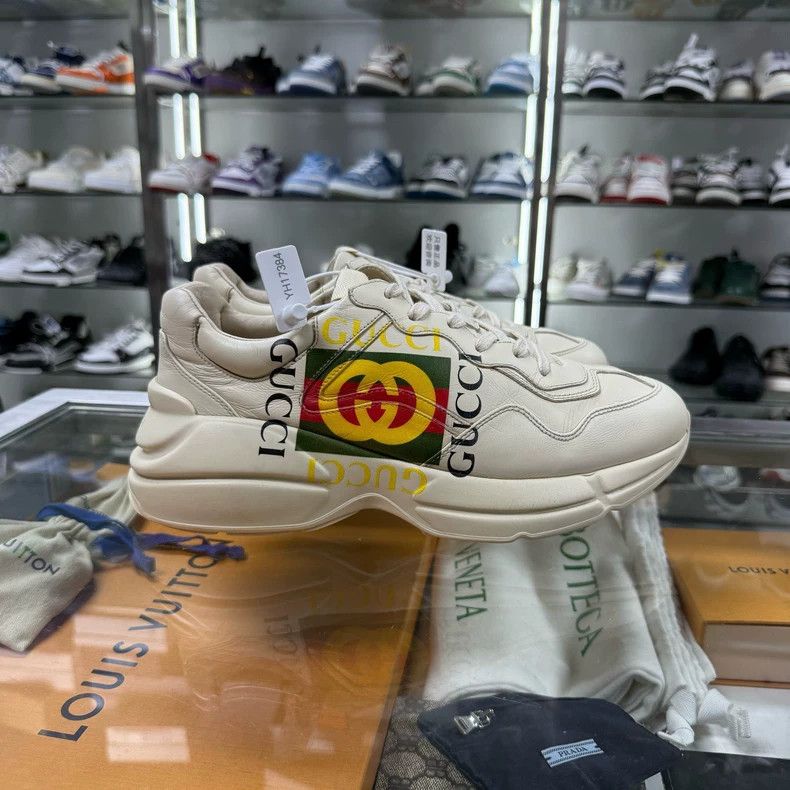 Gucci GUCCI Beige Square Dad Sneakers Size UK7 Size US 8 / EU 41 - 2 Thumbnail