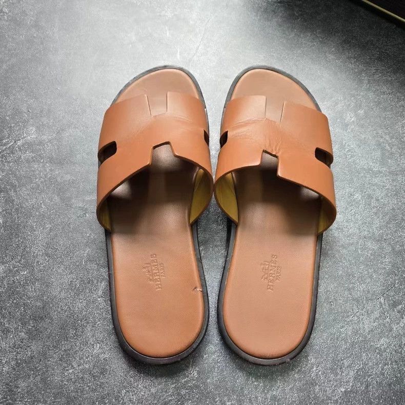 Hermes HERMES Brown Slide Sandals Size 41 Size US 8 / EU 41 - 3 Thumbnail