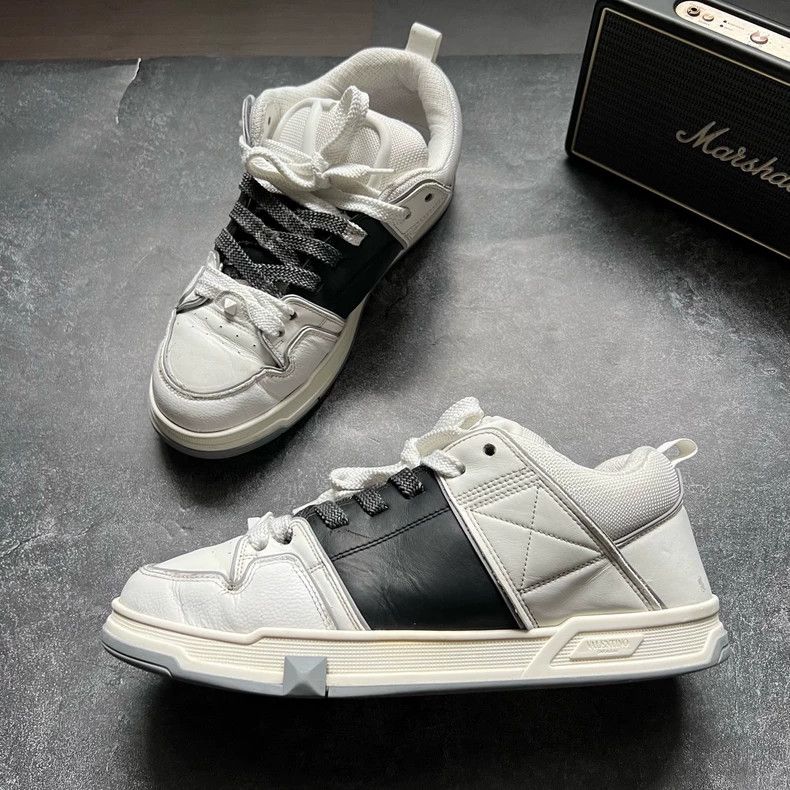 Valentino Valentino Open Skate Black White Sneakers Size US 9 / EU 42 - 2 Thumbnail