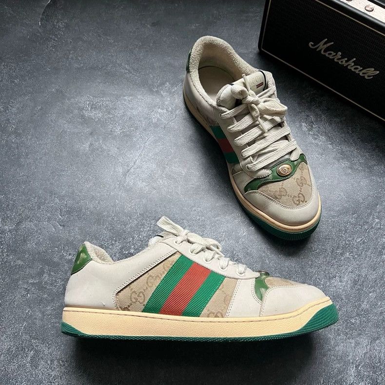 Gucci Gucci Printed Sneaker with Vintage Effect Size US 7 / EU 40 - 3 Thumbnail