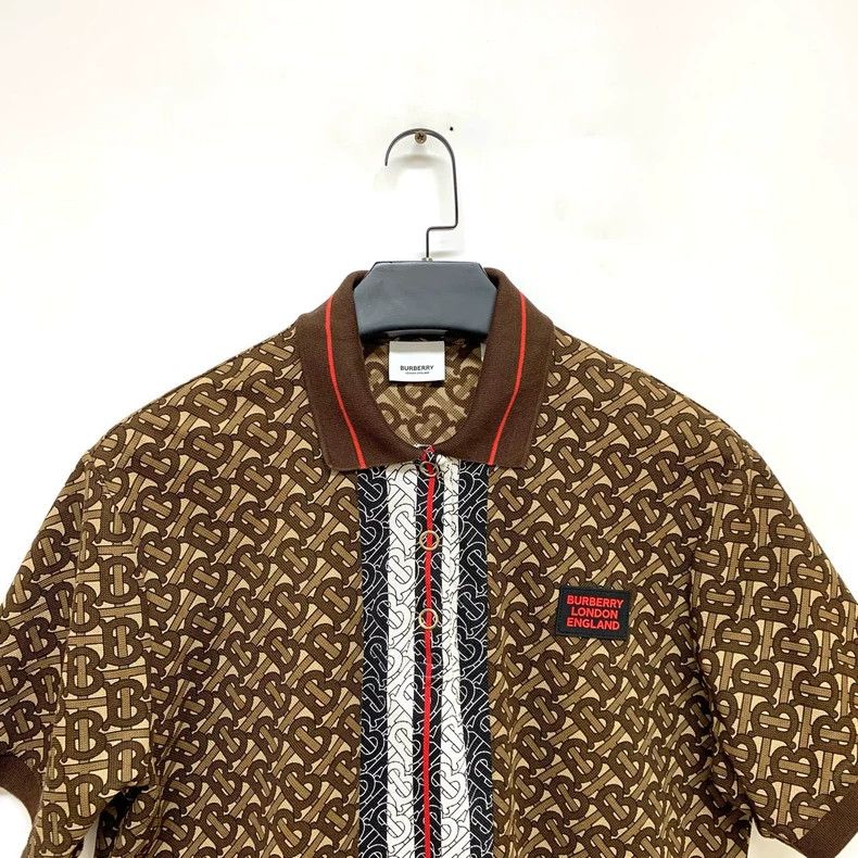 Burberry Burberry Polo Shirt with Logo and Pattern Size US L / EU 52-54 / 3 - 5 Thumbnail