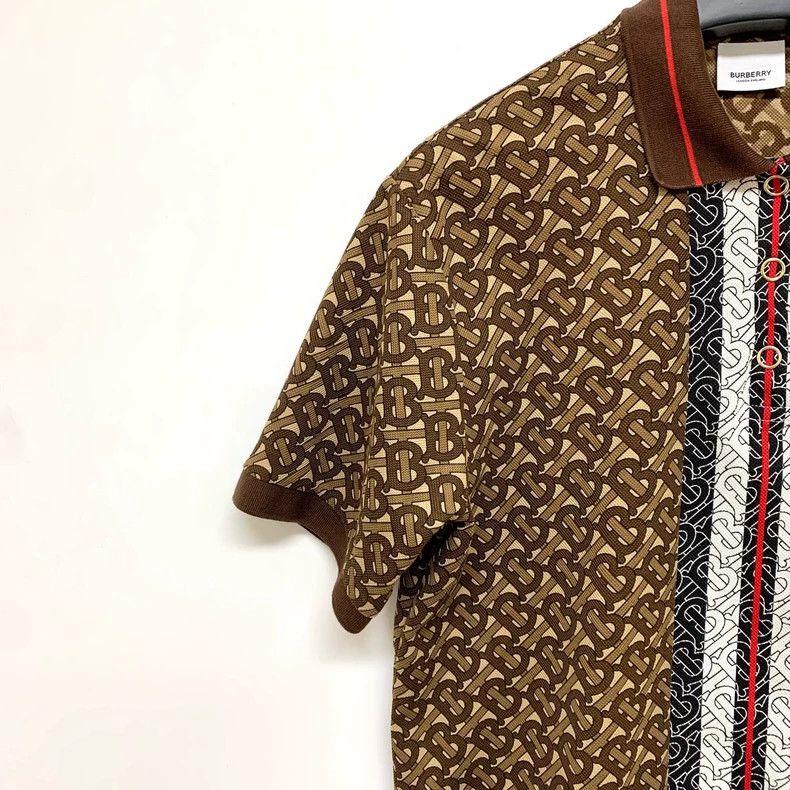 Burberry Burberry Polo Shirt with Logo and Pattern Size US L / EU 52-54 / 3 - 7 Thumbnail
