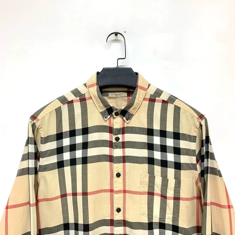 Burberry Burberry Check Pattern Long Sleeve Shirt XL Size US XL / EU 56 / 4 - 5 Thumbnail