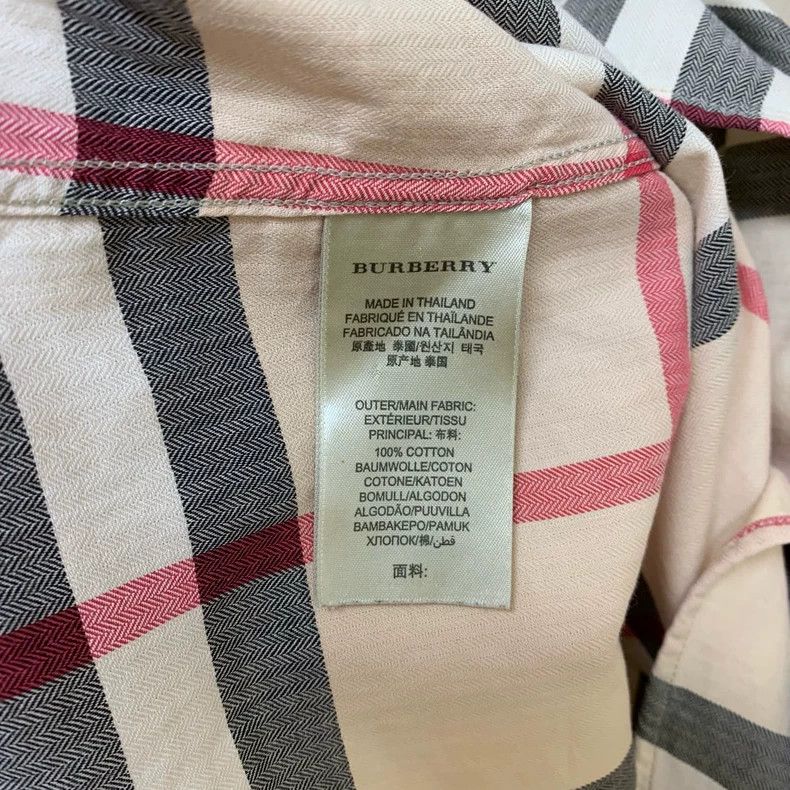 Burberry Burberry Check Pattern Long Sleeve Shirt XL Size US XL / EU 56 / 4 - 4 Thumbnail
