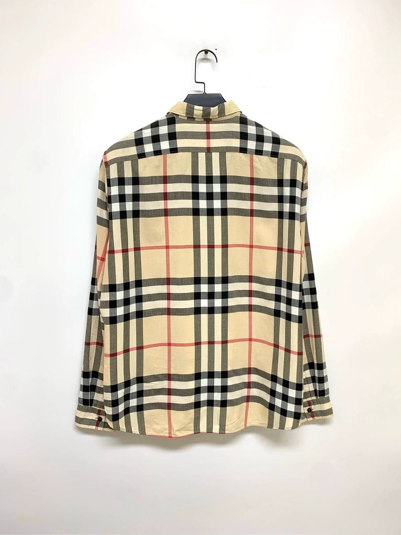 Burberry Burberry Check Pattern Long Sleeve Shirt XL Size US XL / EU 56 / 4 - 2 Thumbnail