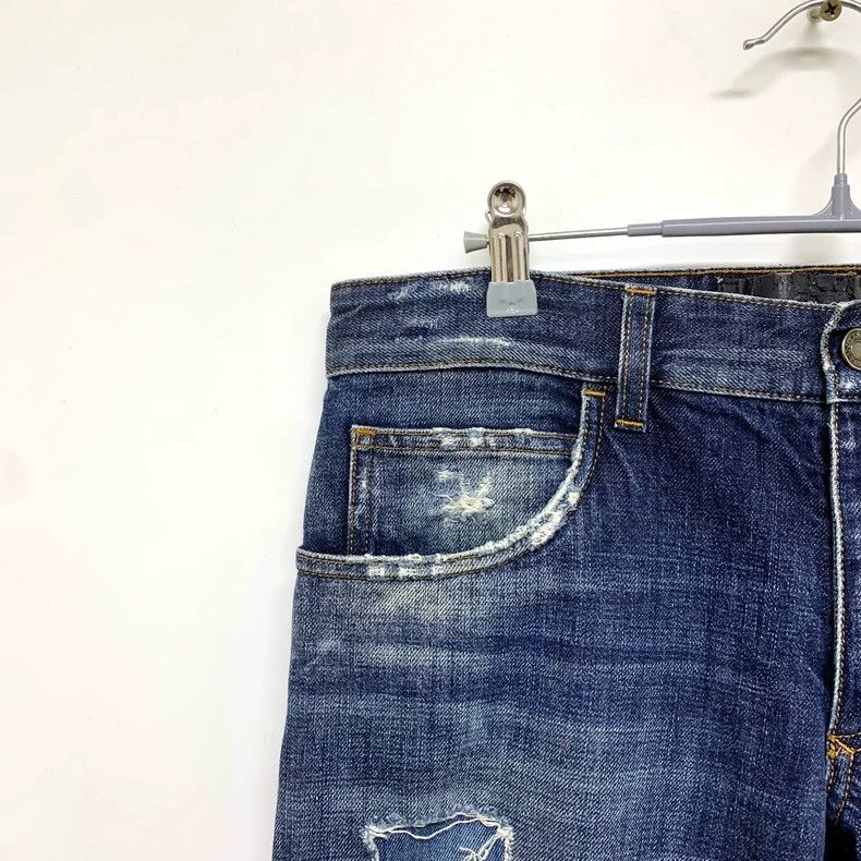 Dolce & Gabbana DG Distressed Denim Long Pants Size 44 Size US 44 / EU 60 - 7 Thumbnail