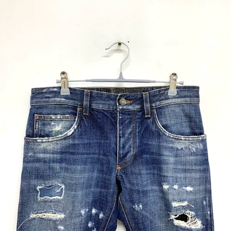 Dolce & Gabbana DG Distressed Denim Long Pants Size 44 Size US 44 / EU 60 - 5 Thumbnail