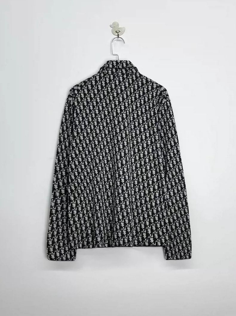 Dior Dior Monogram Knitted Cotton Shirt Size L Size US L / EU 52-54 / 3 - 2 Thumbnail
