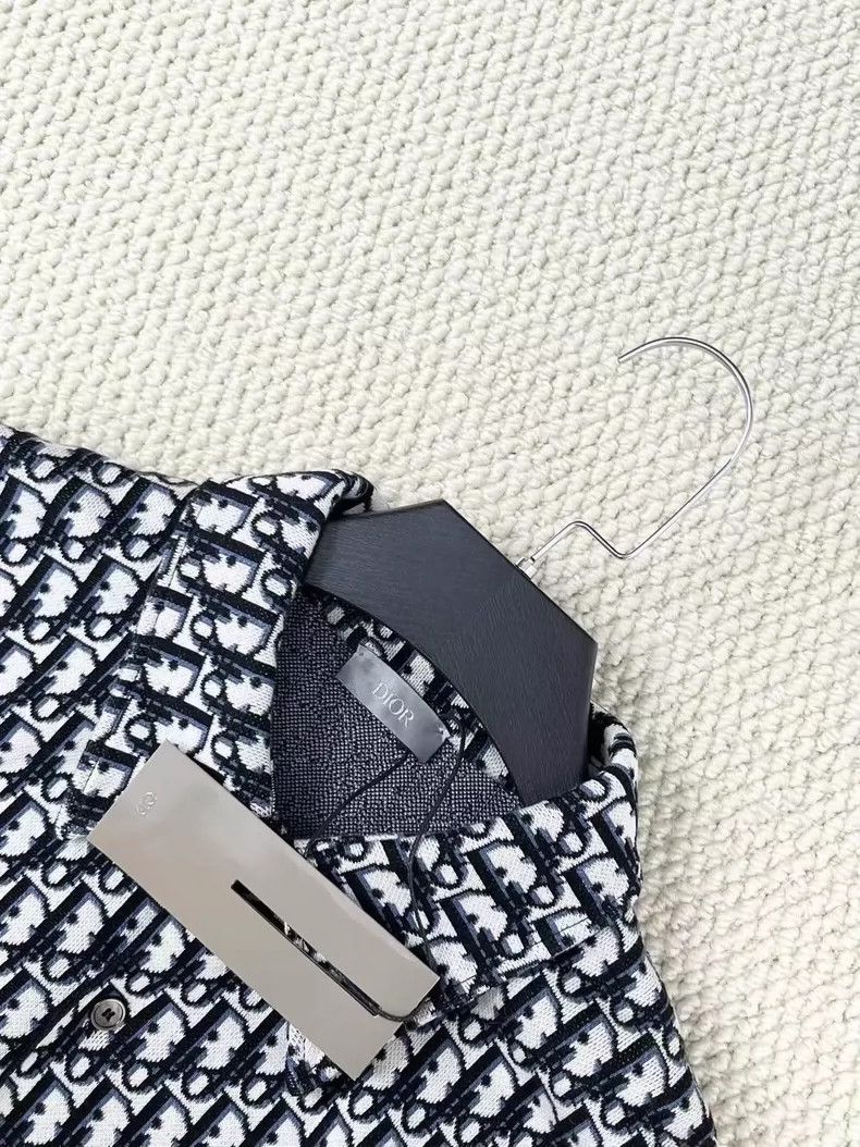 Dior Dior Monogram Knitted Cotton Shirt Size L Size US L / EU 52-54 / 3 - 3 Thumbnail