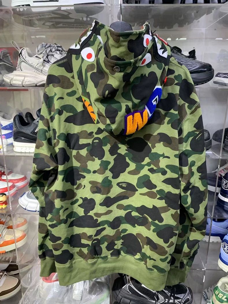 Bape BAPE Camouflage Hooded Sweatshirt Jacket Size US XXL / EU 58 / 5 - 2 Thumbnail
