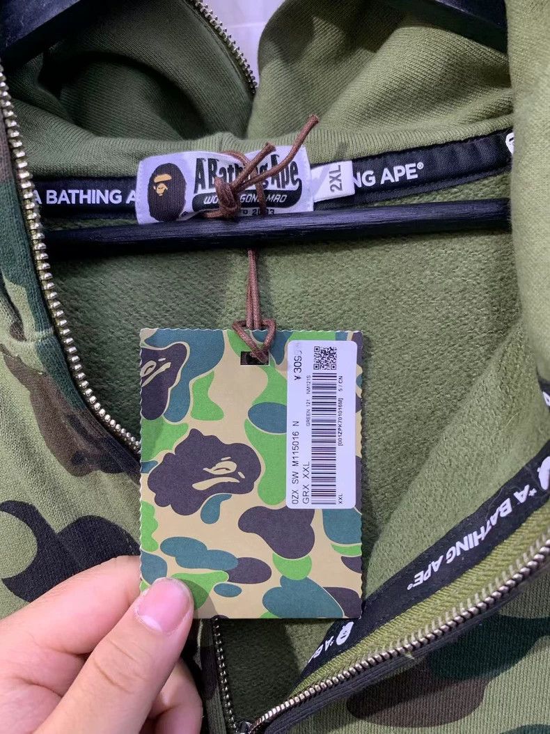 Bape BAPE Camouflage Hooded Sweatshirt Jacket Size US XXL / EU 58 / 5 - 3 Thumbnail