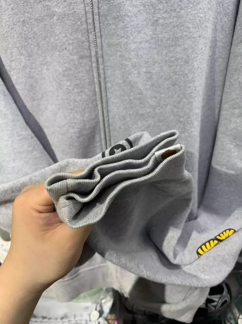 Bape Gray Hoodie with Camouflage Lining Size US XXL / EU 58 / 5 - 6 Thumbnail