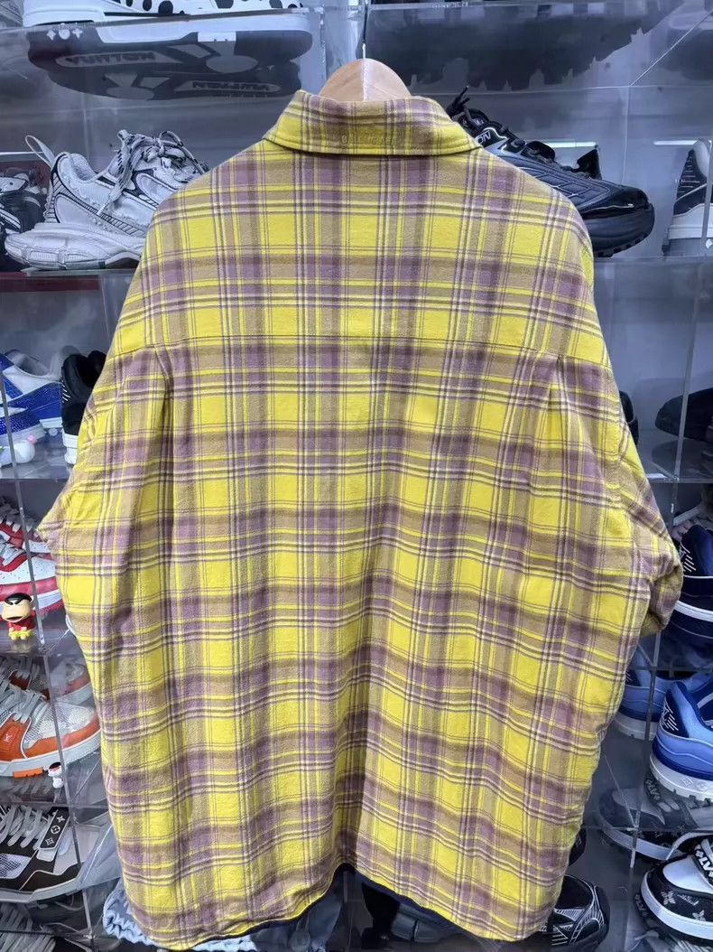 Balenciaga Balenciaga Double-Sided Flannel Shirt Yellow Blue Size US XS / EU 42 / 0 - 2 Thumbnail