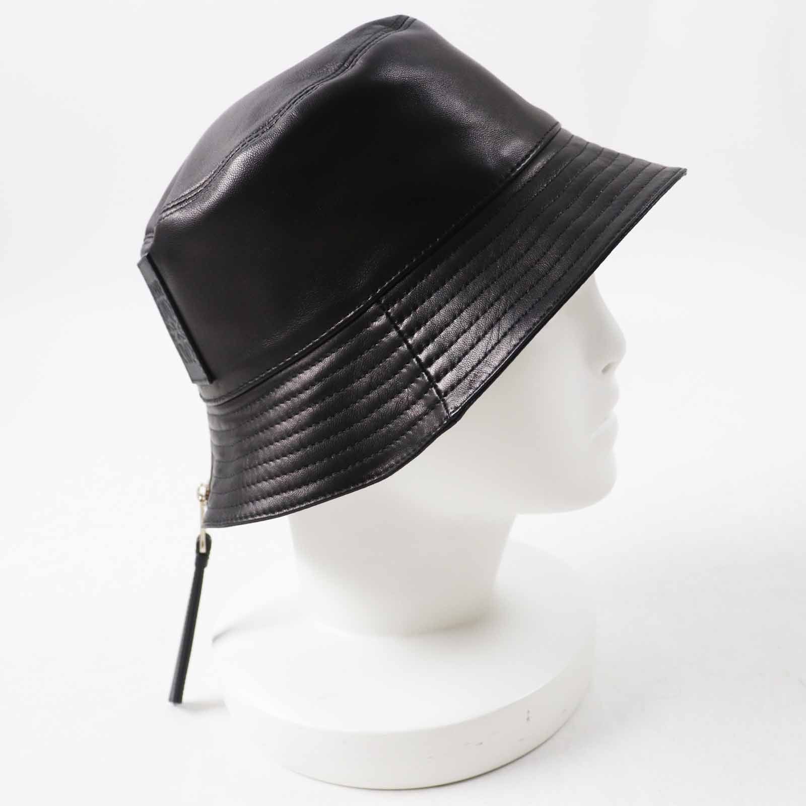 Loewe Loewe Loewe Anagram Lamb leather hat Leather Hats DUTY FREE for USA Size ONE SIZE - 6 Thumbnail