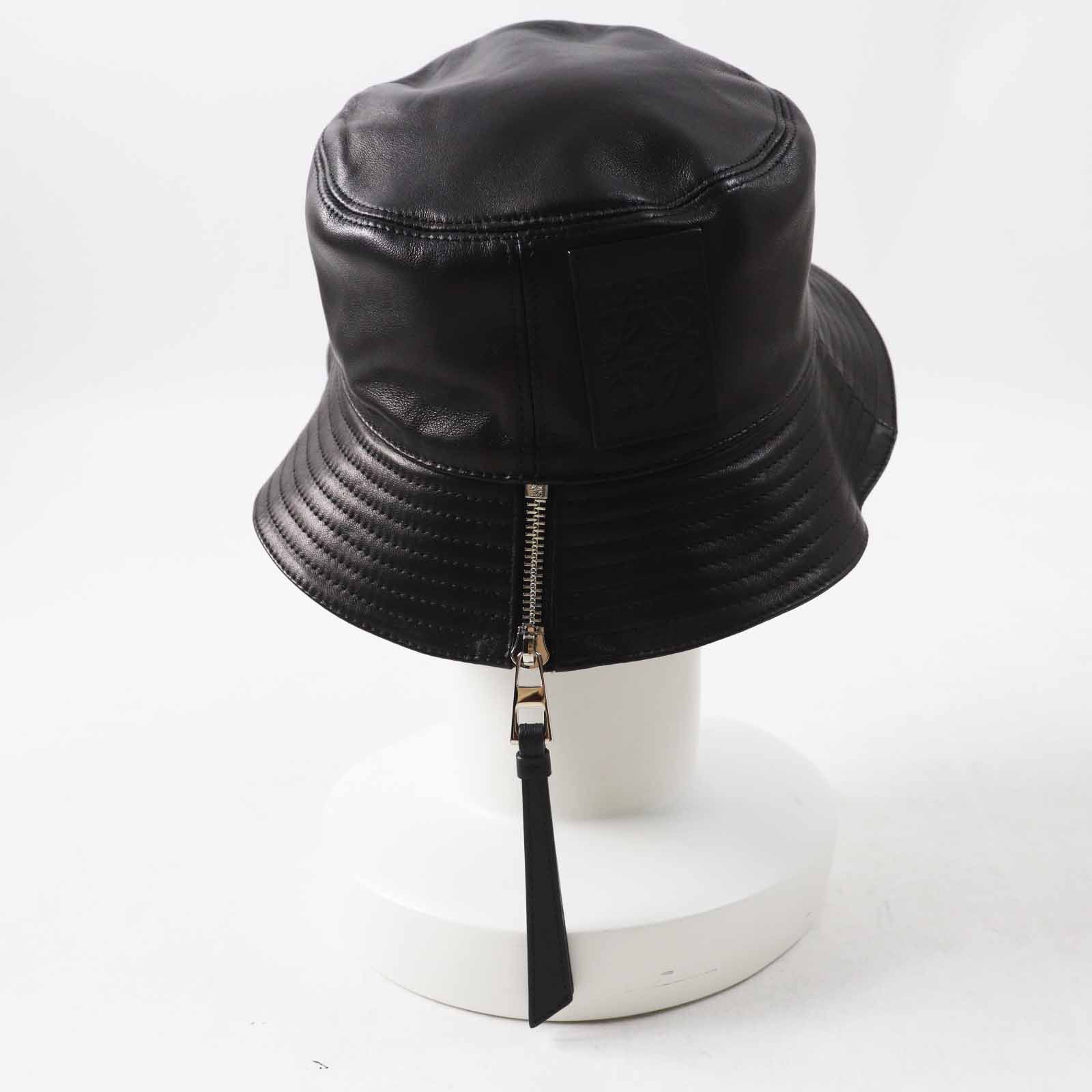 Loewe Loewe Loewe Anagram Lamb leather hat Leather Hats DUTY FREE for USA Size ONE SIZE - 5 Thumbnail