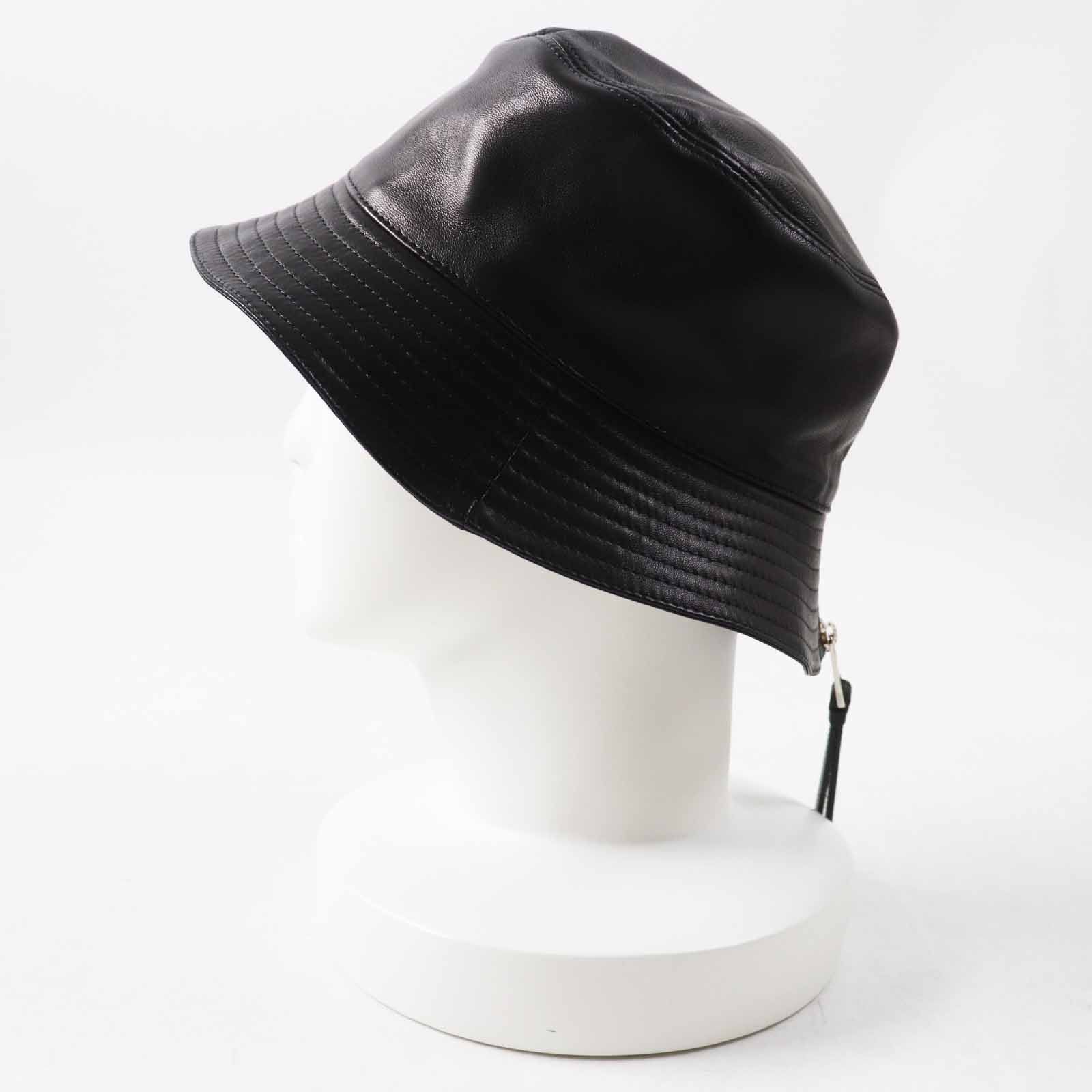 Loewe Loewe Loewe Anagram Lamb leather hat Leather Hats DUTY FREE for USA Size ONE SIZE - 4 Thumbnail