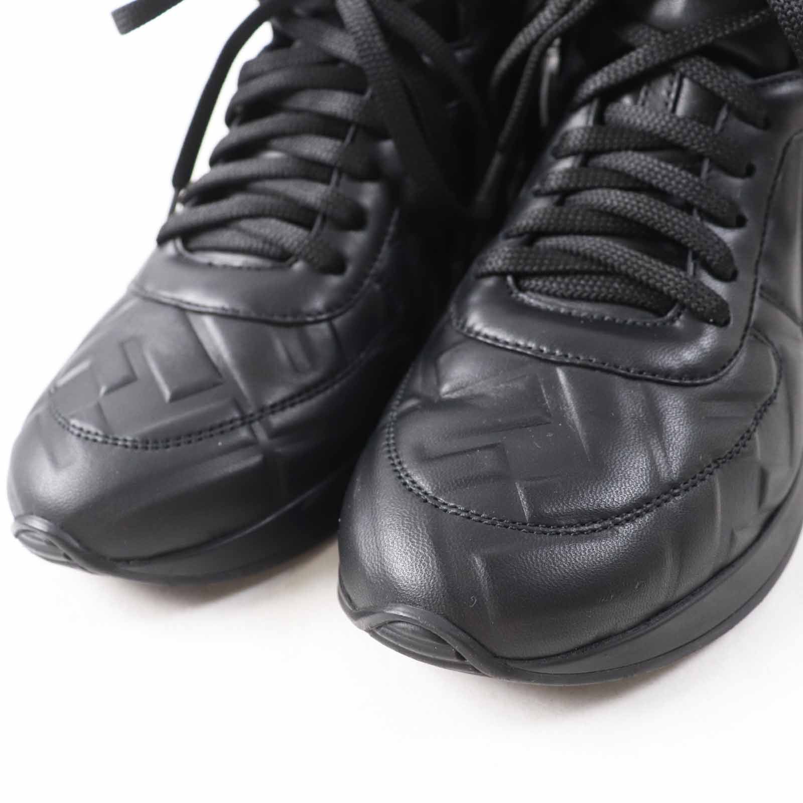 Fendi Fendi Fendi FF logo leather sneakers Leather Shoes 8E7045 DUTY FREE for USA Size ONE SIZE - 5 Thumbnail